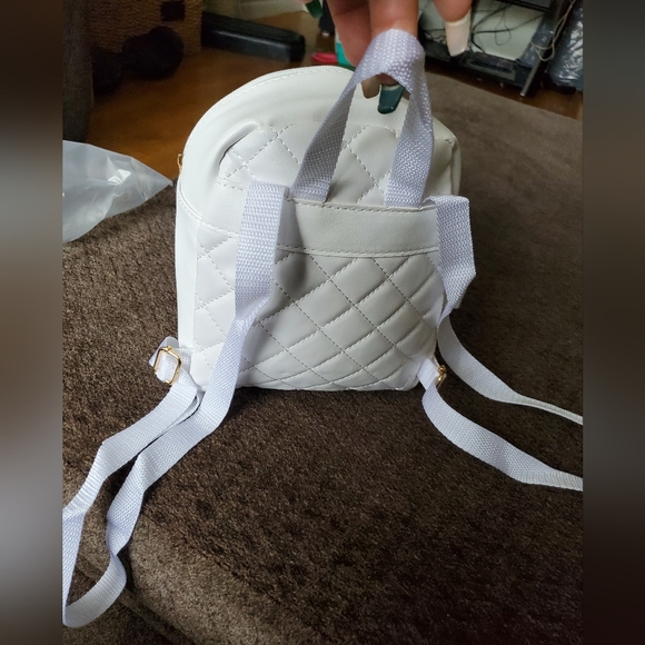 White Mini Backpack - Picture 3 of 3